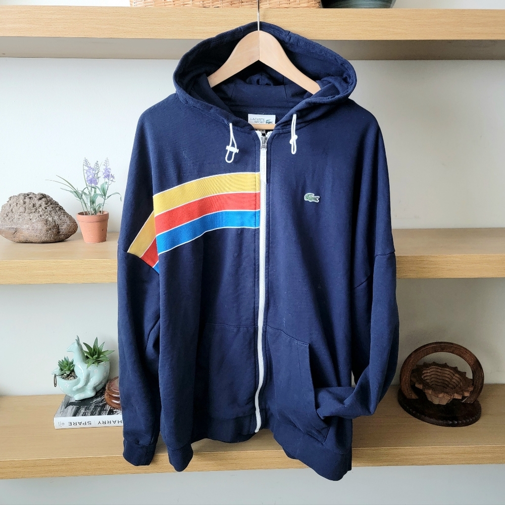 Lacoste hooded jacket hoodie sweater 2XL RARE